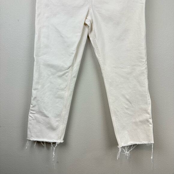 Everlane The Cheeky Jean White Crop Size 32 - Picture 4 of 13